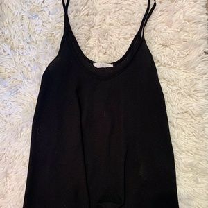 Black Flowy Tank